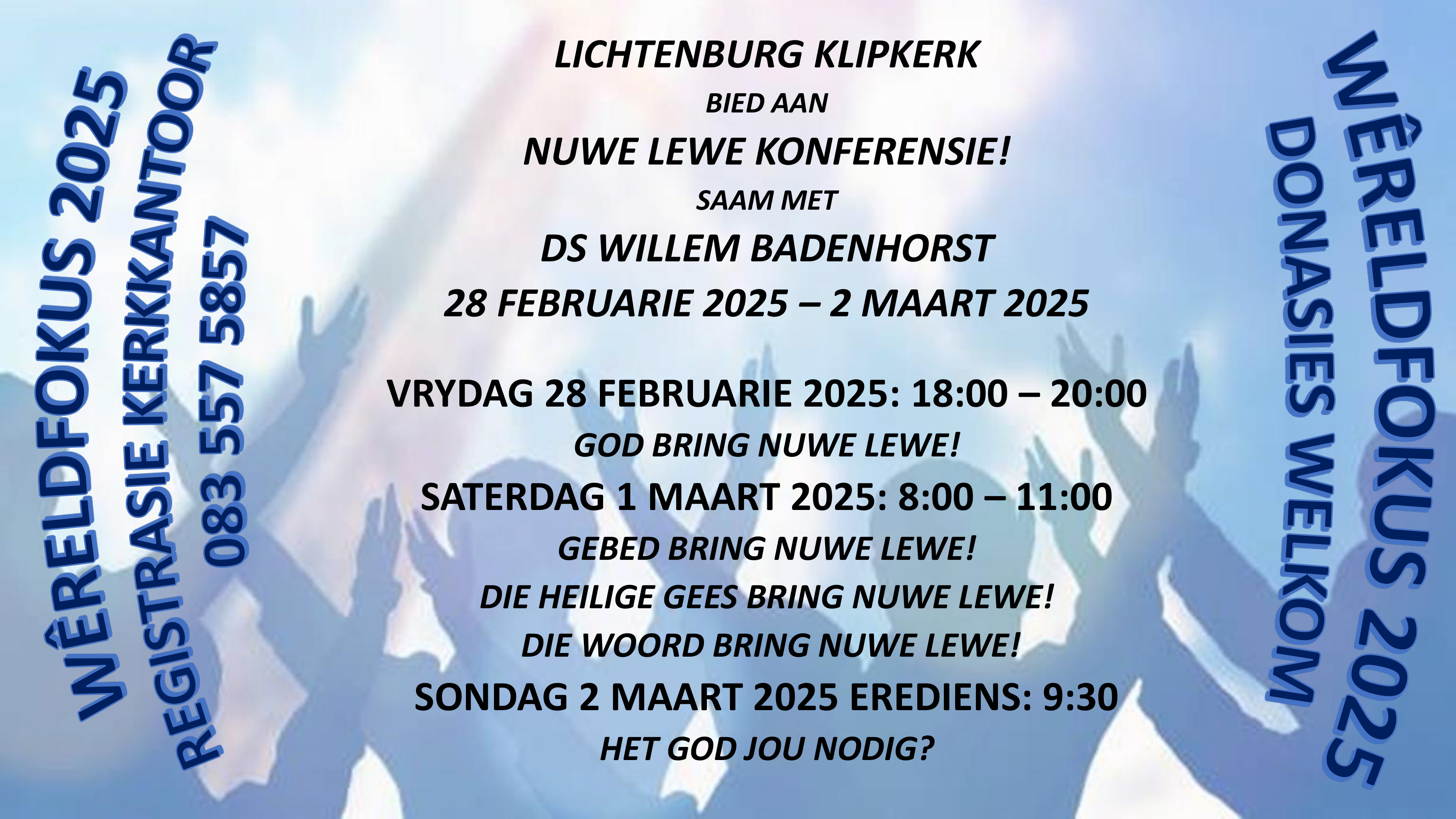 Wereldfokus naweke nuus Lichtenburg N G Klipkerk